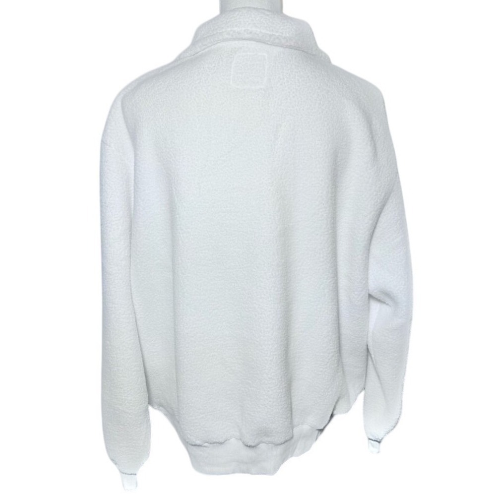 NWT Ivory Ella White Fleece Pullover Ski Lodge Sweater Medium - Picture 2 of 7